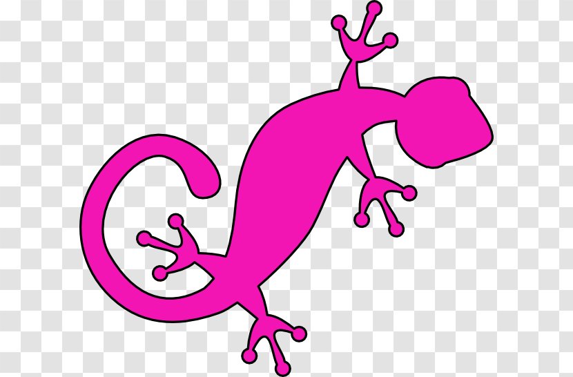 Lizard Gecko Common Iguanas Clip Art - Pink - Cliparts Transparent PNG