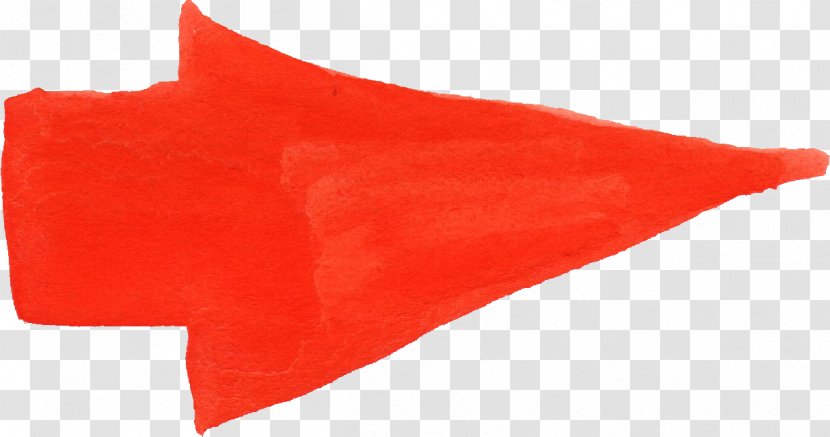Red Flag - Watercolor Arrow Transparent PNG