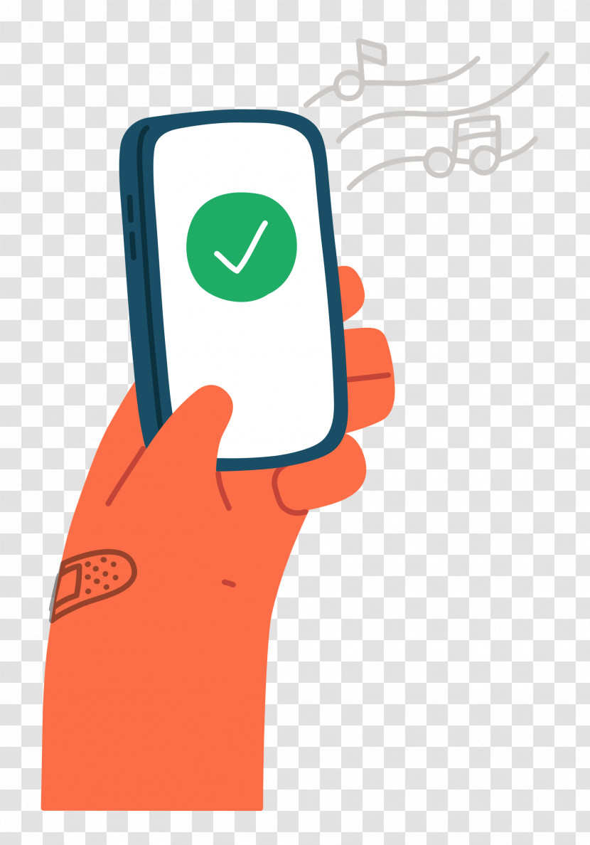 Phone Checkmark Hand Transparent PNG