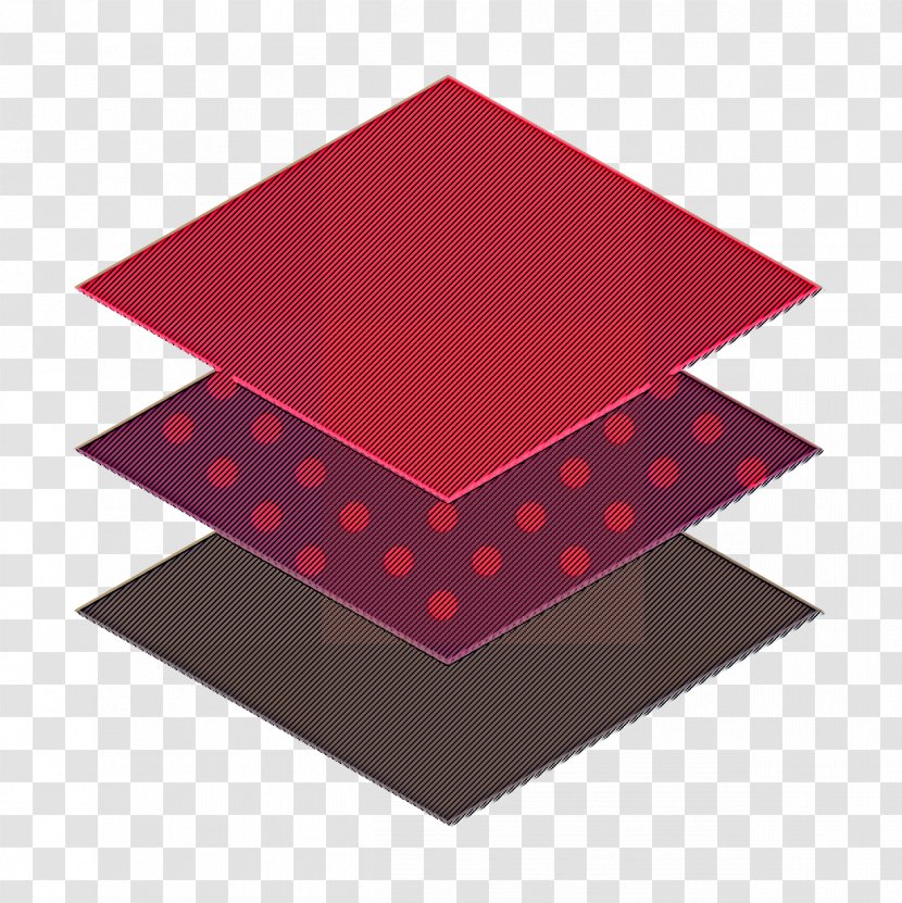 Layers Icon Graphic Design Essential - Triangle - Red Transparent PNG