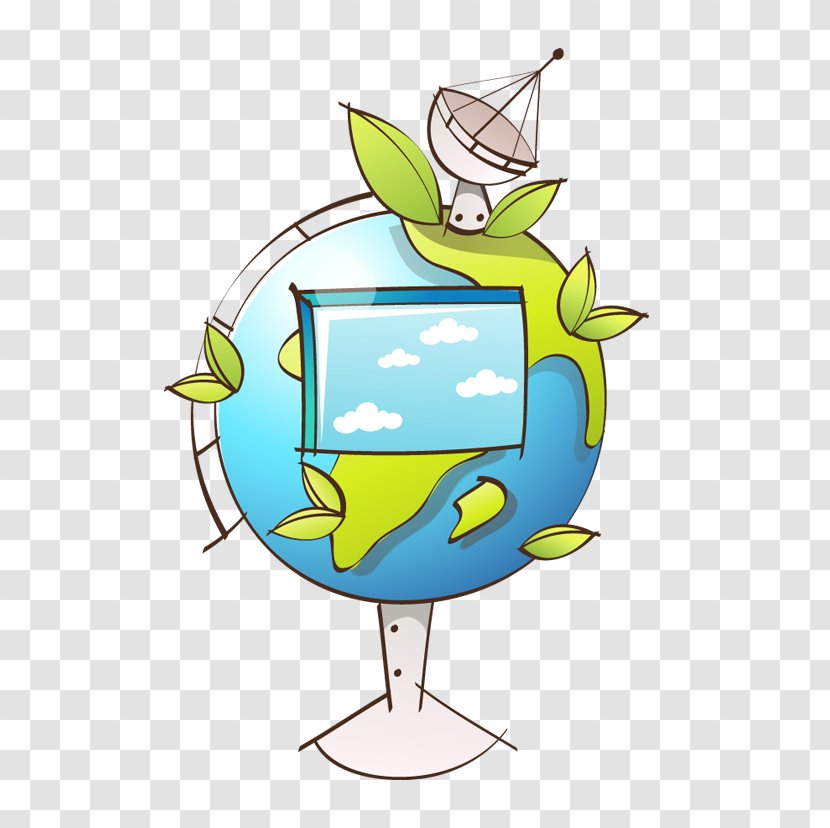 Earth Clip Art - World Wide Web - Hand-painted Globe Transparent PNG