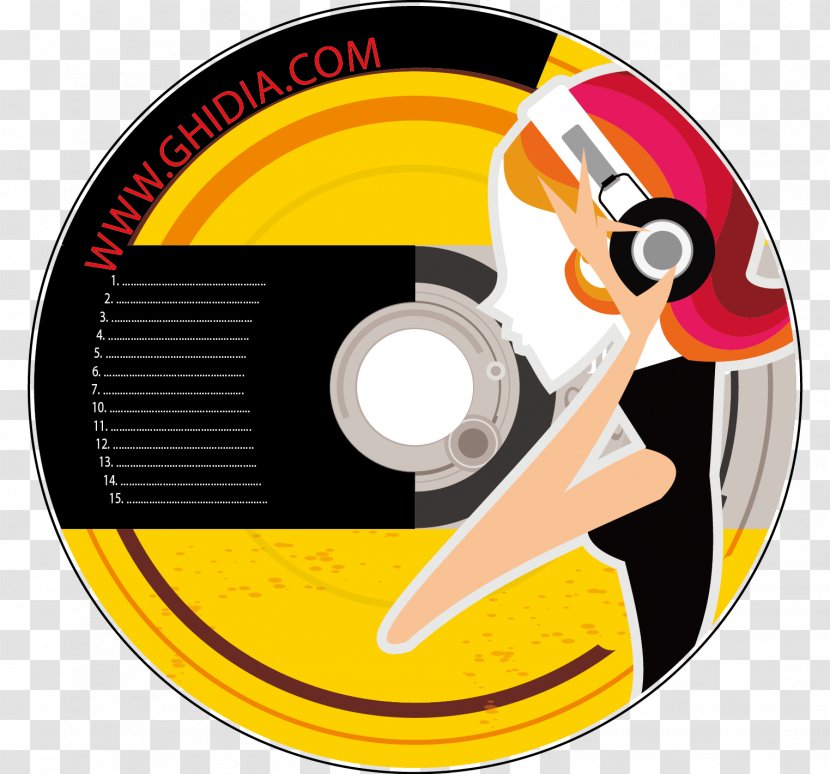 Compact Disc Album Cover Optical Packaging - Coreldraw - Cd/dvd Transparent PNG