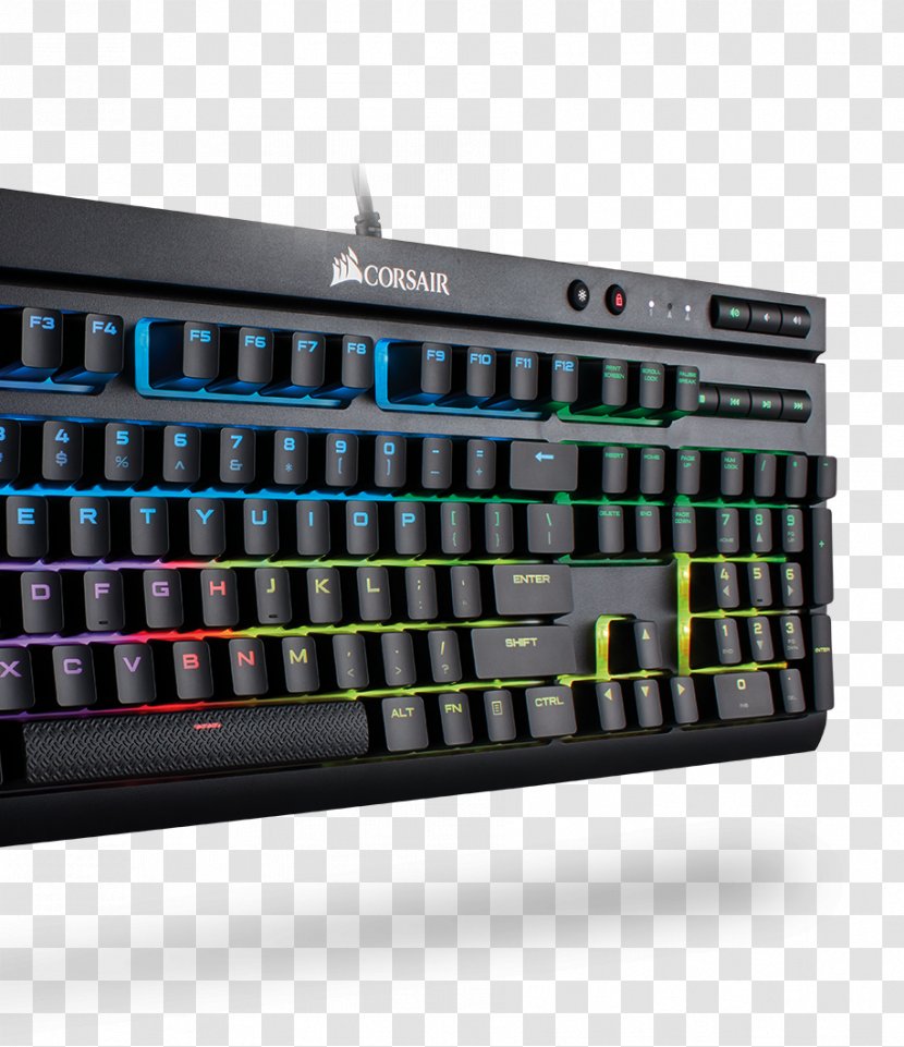 Corsair Gaming K68 RGB Mechanical English - Laptop Part - US Computer Keyboard Color Model Backlight KeypadTeclado Transparent PNG