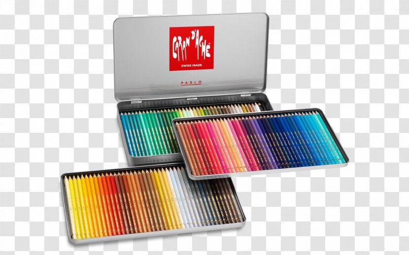 Caran D'Ache Colored Pencil Lightfastness - D Ache - Tin Box Transparent PNG