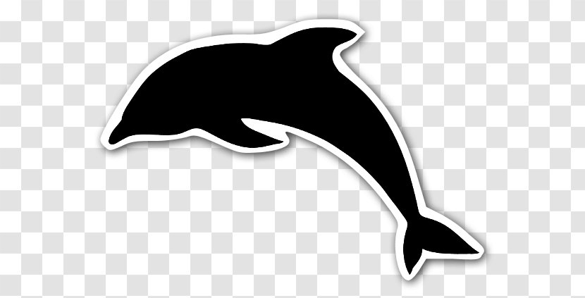 Dolphin Silhouette Cricut Stencil Clip Art - Whales Dolphins And Porpoises Transparent PNG