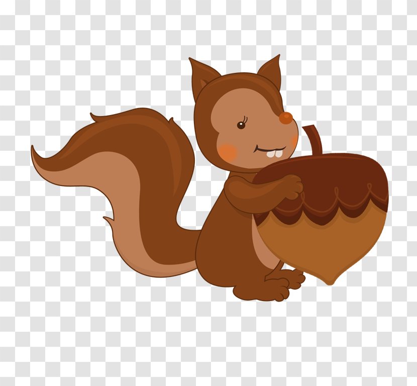 Cat Red Squirrel Canidae Clip Art - Fictional Character Transparent PNG