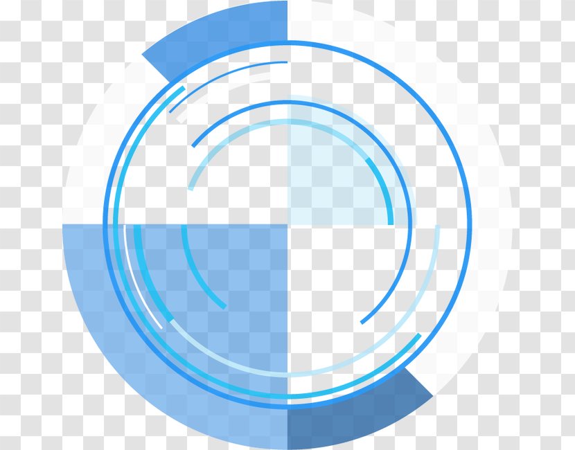 Circle Angle Number - Blue - Abstract & Ring Transparent PNG