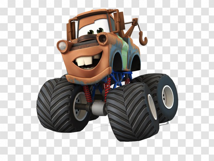 Mater Car Lightning McQueen Disney Infinity Monster Truck - Cars Toons Transparent PNG