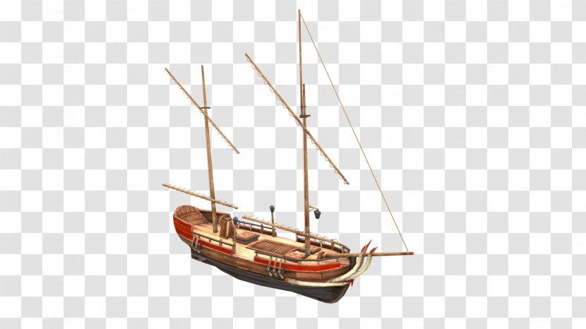 Sail Brigantine Schooner Ship Caravel - Airship Transparent PNG