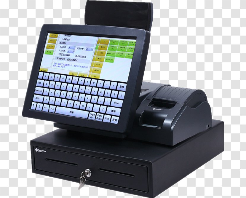 Cash Register Point Of Sale Machine Money Cashier - Touchscreen - Blisters Transparent PNG