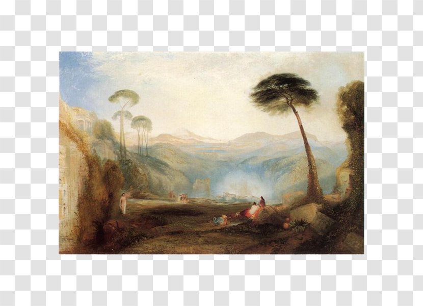 Watercolor Painting Golden Bough (after Joseph Mallor William Turner) The Ramo D'oro - Art Transparent PNG