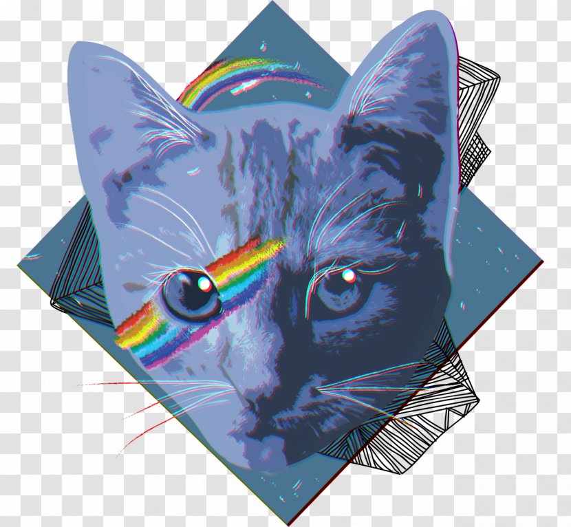 Whiskers Cat T-shirt - Mug Transparent PNG