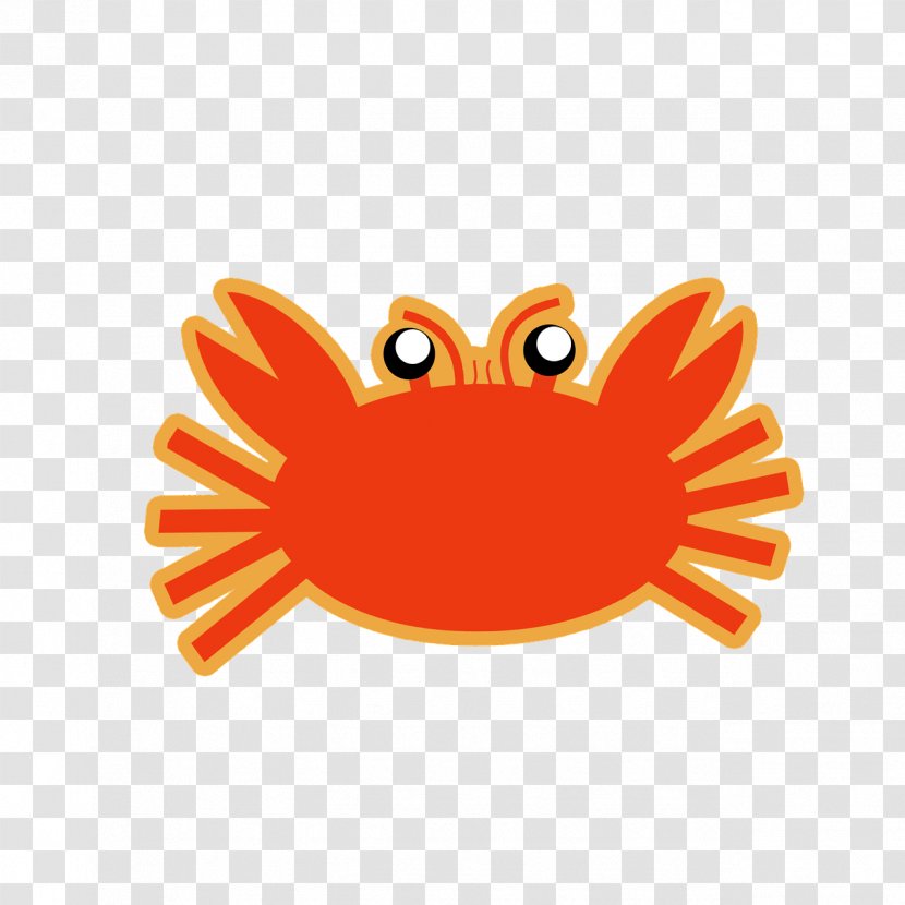 Crab Seafood Claw Clip Art - Orange Transparent PNG