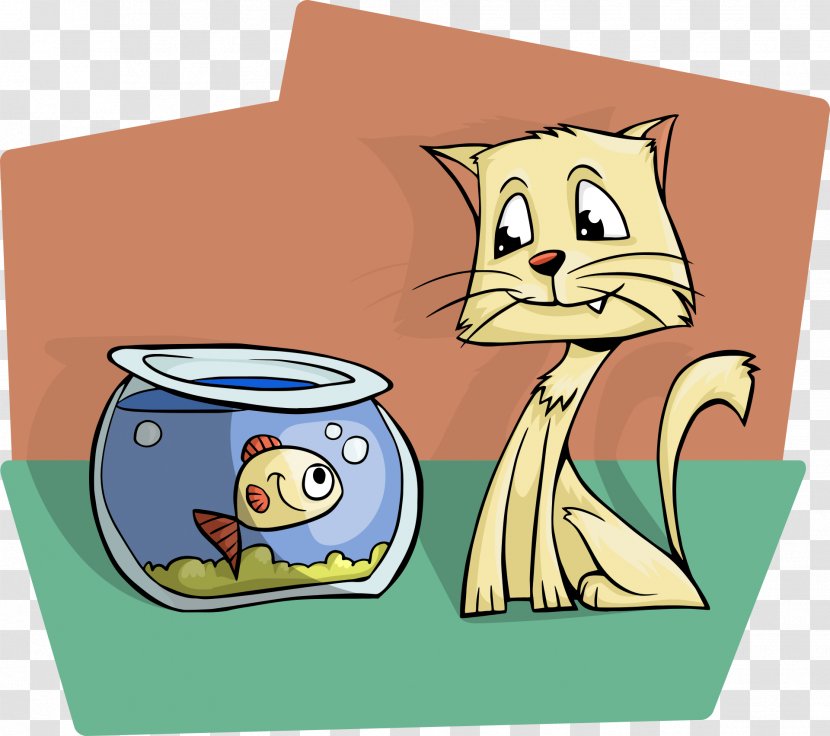 Cat Kitten Clip Art - Fish Bowl Transparent PNG