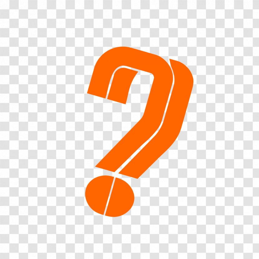 Question Mark Fancy. - Symbol - Orange Transparent PNG