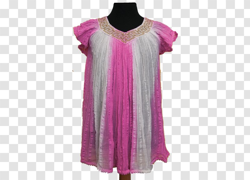 Sleeve Nightwear Pink M Blouse Dress Transparent PNG