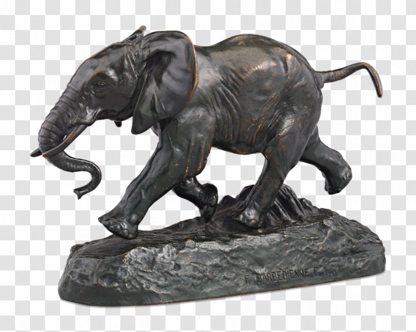 Bronze Sculpture Figurine Indian Elephant France Transparent PNG