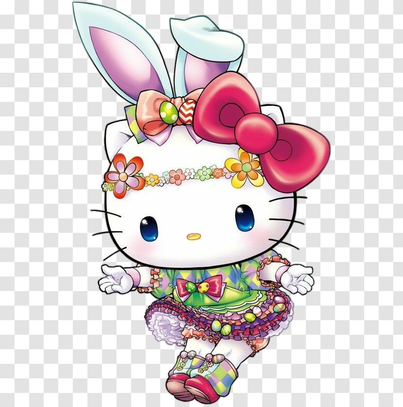 Illustration Hello Kitty Harmony Land Easter Bunny Sanrio - Search Engine - Coloring Transparent PNG