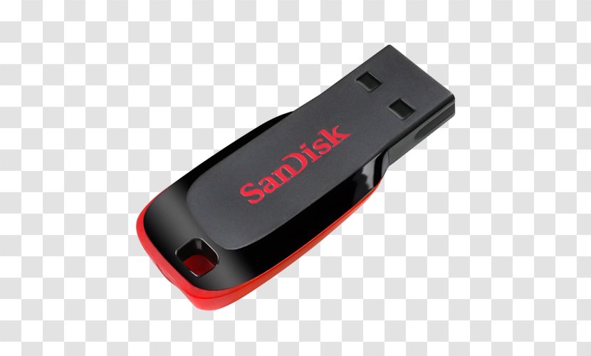 SanDisk Cruzer Blade USB 2.0 Flash Drives Computer Data Storage Glide - Liber Transparent PNG