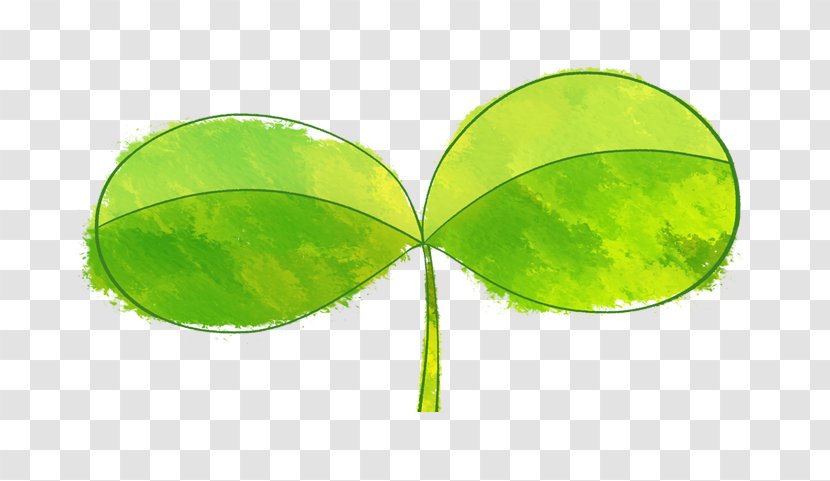 Leaf Cartoon Drawing Green - Plant - Leaves Transparent PNG