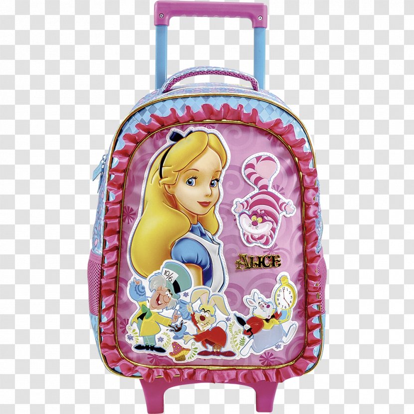 Backpack Suitcase J World Sundance Alice's Adventures In Wonderland Rodinha Transparent PNG