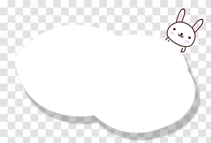 Paper Ear Point Angle - Silhouette - Sweet Rabbit Clouds Transparent PNG