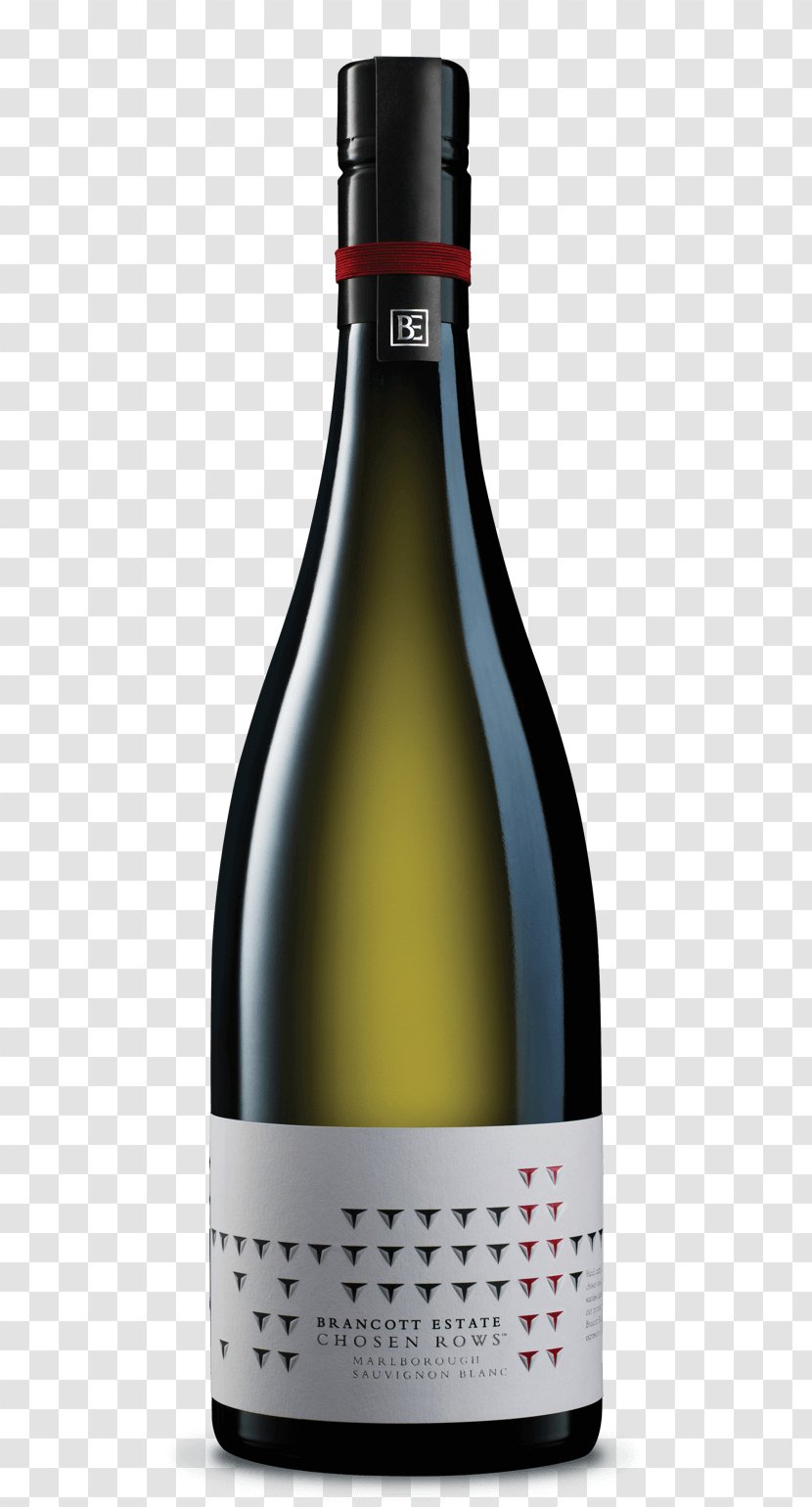 Wine Sauvignon Blanc Brancott Estate Gris Marlborough - Alcoholic Beverage - Shadow Of Bottle Transparent PNG