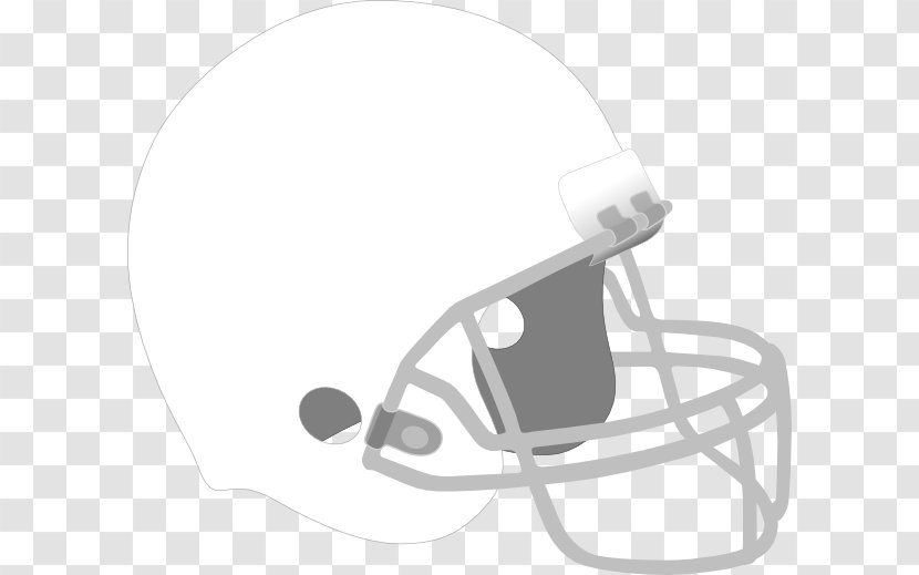 American Football Helmets Free Clip Art - Black And White Transparent PNG