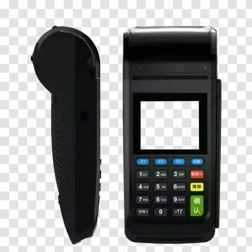Point Of Sale Payment Terminal Credit Card Cash Register Reader - Service - Black Machine Transparent PNG