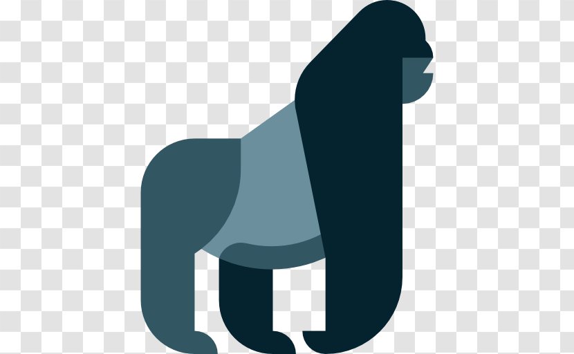 Gorilla Animal Clip Art - Dog Like Mammal - Vector Transparent PNG