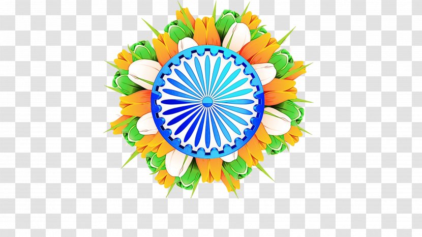 India Independence Day Flower Background - Idea Transparent PNG