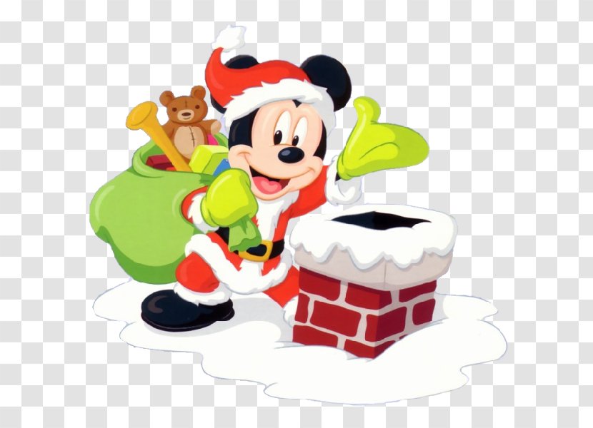 Mickey Mouse Minnie Christmas Santa Claus - Clubhouse - Cartoon Transparent PNG