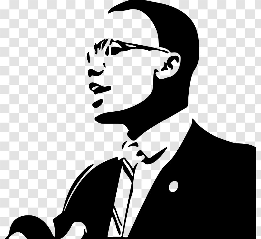 African-American Civil Rights Movement African American Black History Month Clip Art - Power - Malcom X Transparent PNG