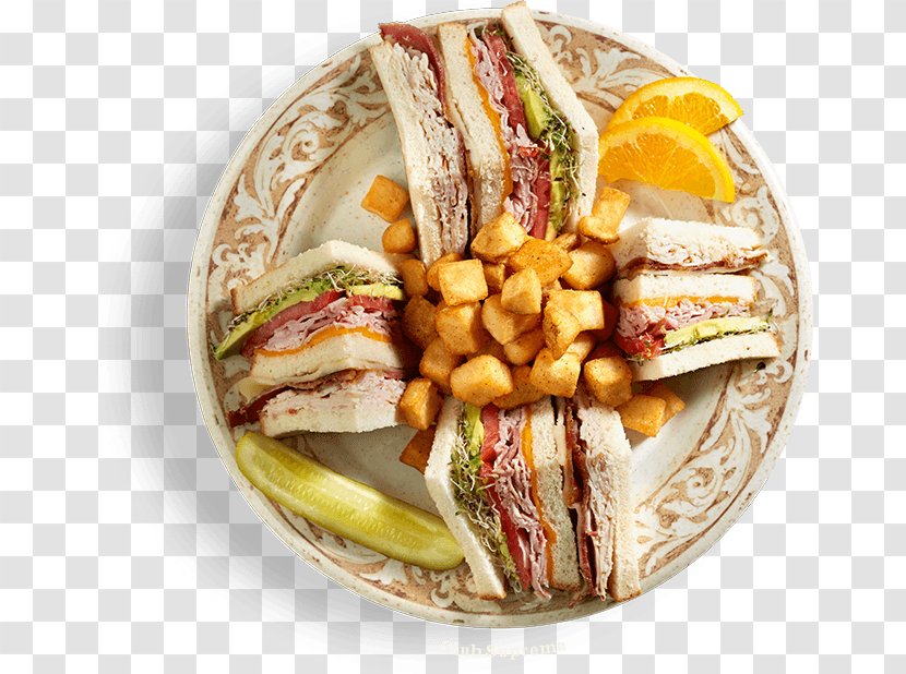 Vegetarian Cuisine Breakfast Club Sandwich Egg Veggie Burger - Platter Transparent PNG