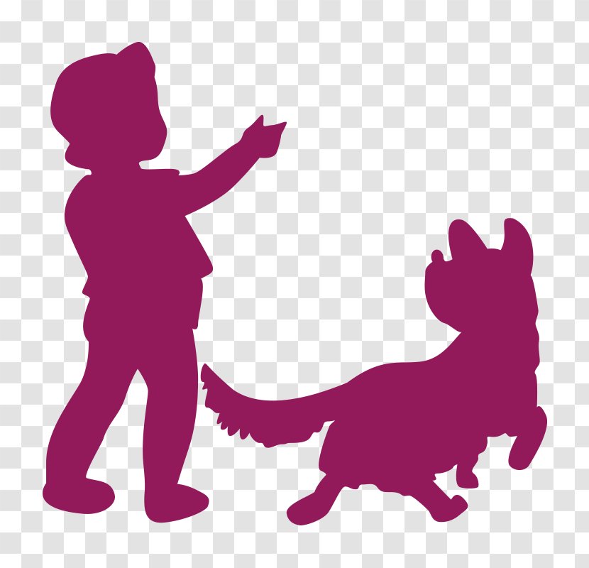 Dog Silhouette Cat Puppy Image - Tail - Bambini Transparent PNG