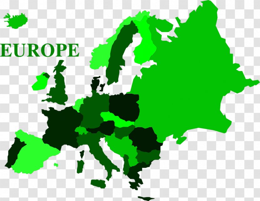 Europe Blank Map Vector World - Grass - Cliparts Transparent PNG