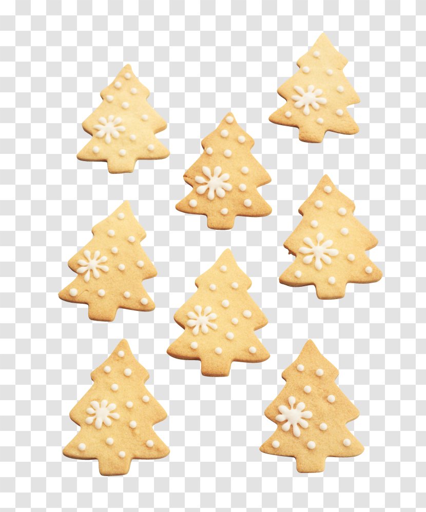 Cream Christmas Tree Cookie - Baking - Cookies Transparent PNG