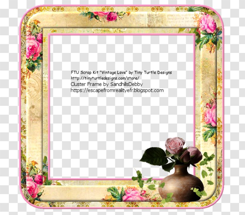 Picture Frames Floral Design Cut Flowers - Blog - Vintage Love Transparent PNG