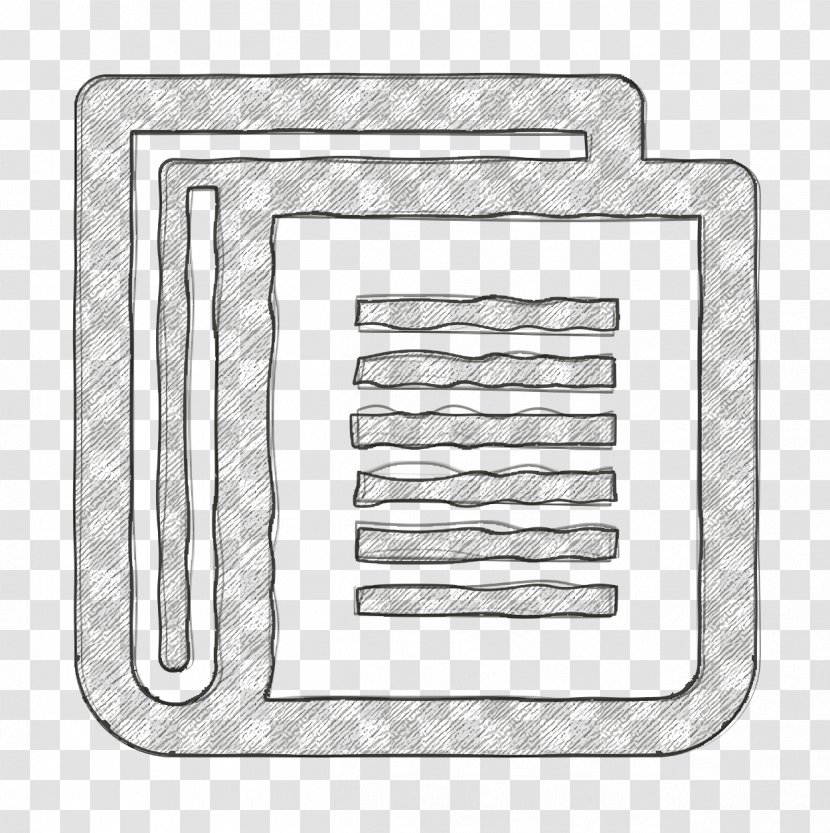 News Icon Newspaper - Line Art Rectangle Transparent PNG