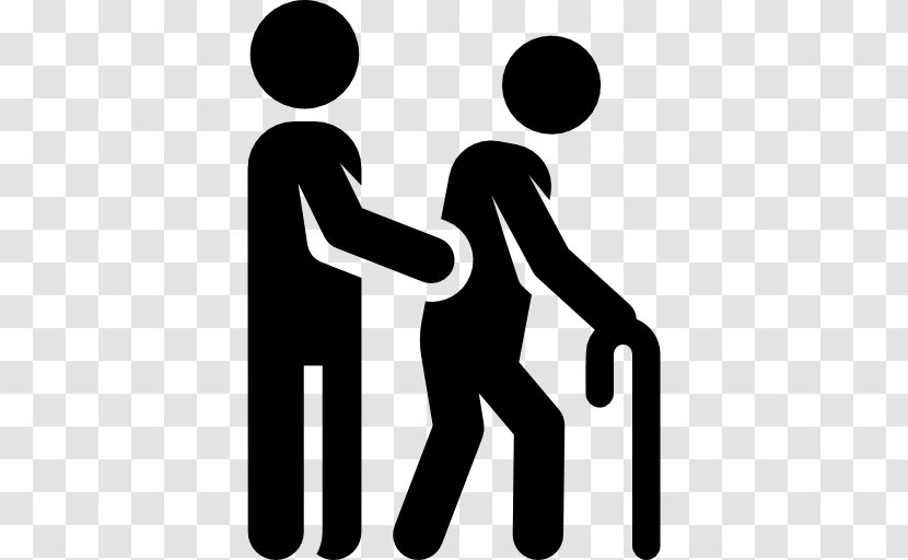 Old Age Clip Art - Standing - Helping Others Transparent PNG