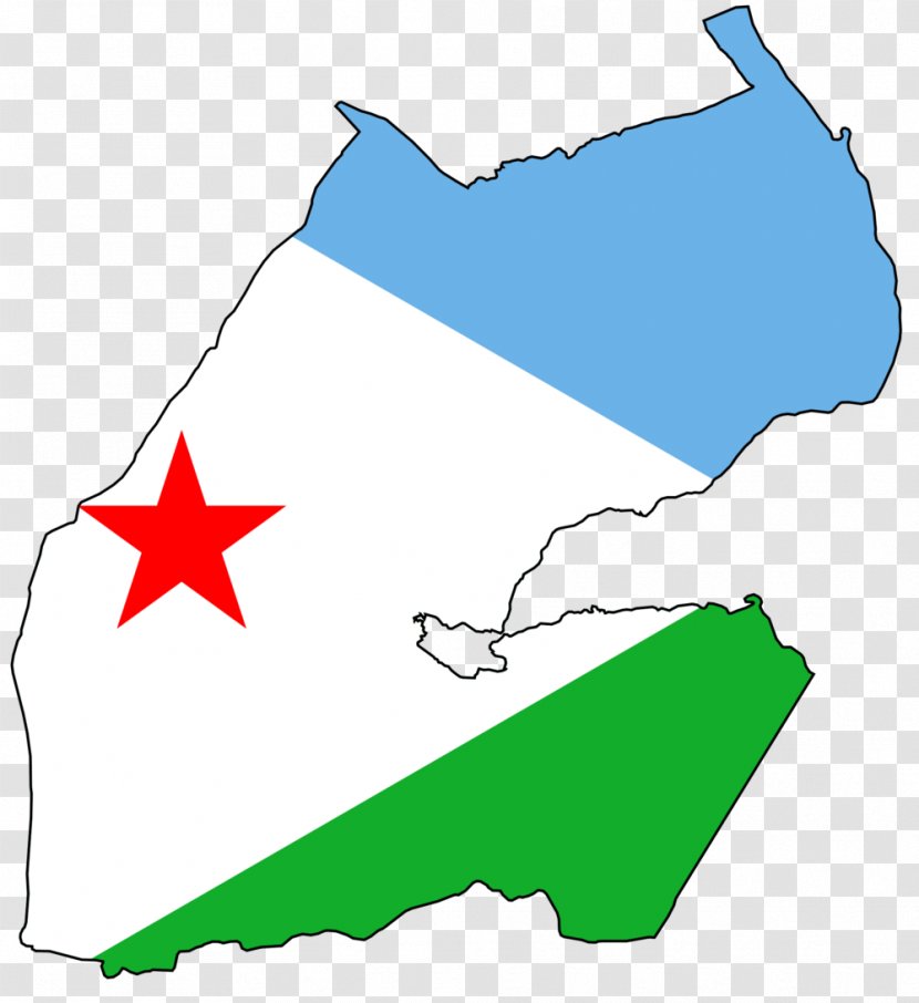 Flag Of Djibouti Map Clip Art - Mapa Polityczna - Saudi Transparent PNG
