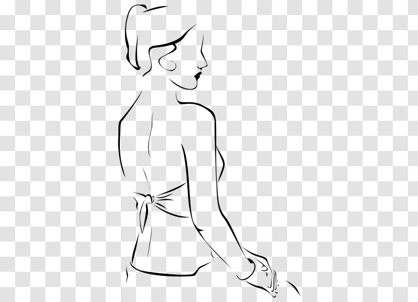 Thumb Drawing Sketch - Flower - Boy Outline Template Transparent PNG