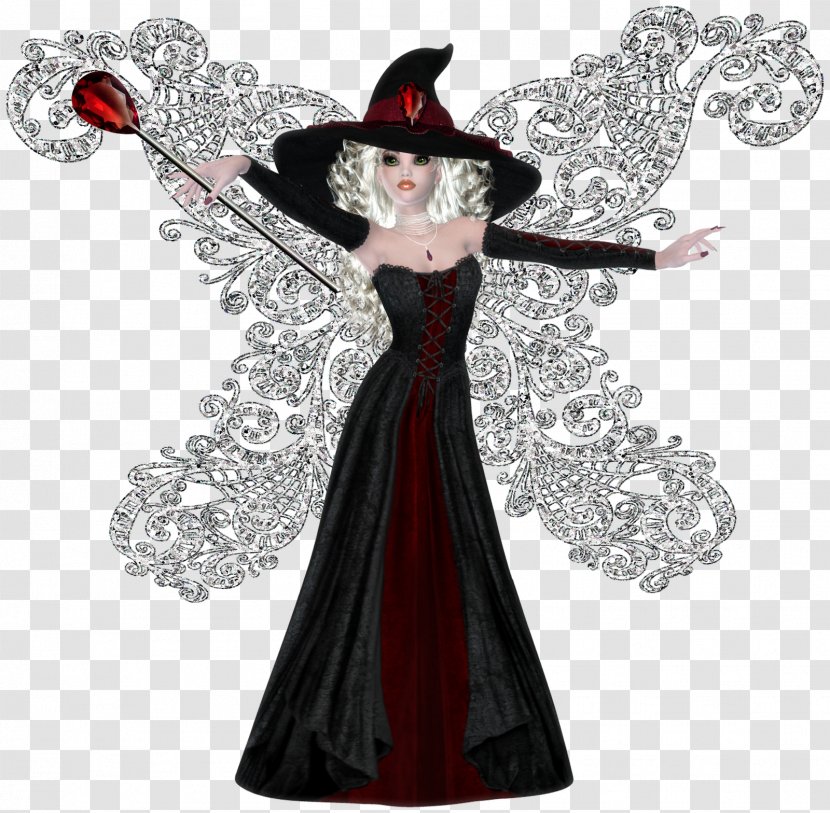 Costume Design Dress Gown Figurine - Fictional Character - Witch Transparent PNG