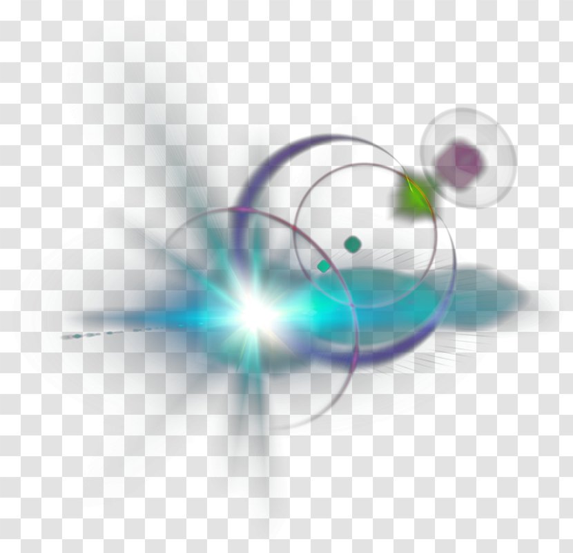 Light Aperture Glare - Star - Colorful Halo Transparent PNG