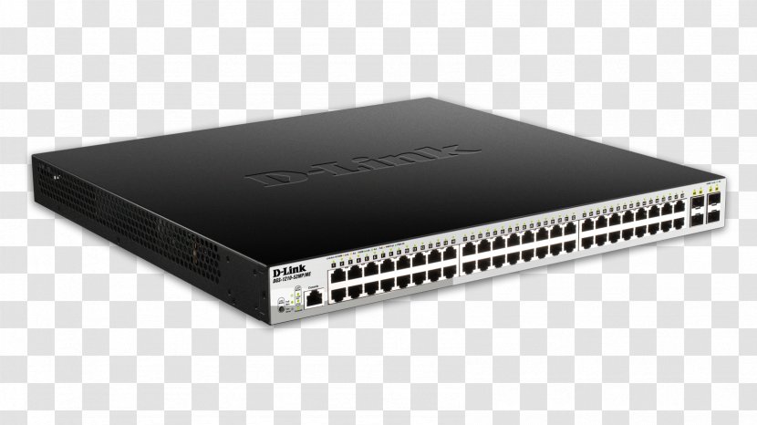 Gigabit Ethernet D-Link Power Over Network Switch Metro - Computer - Ports Transparent PNG