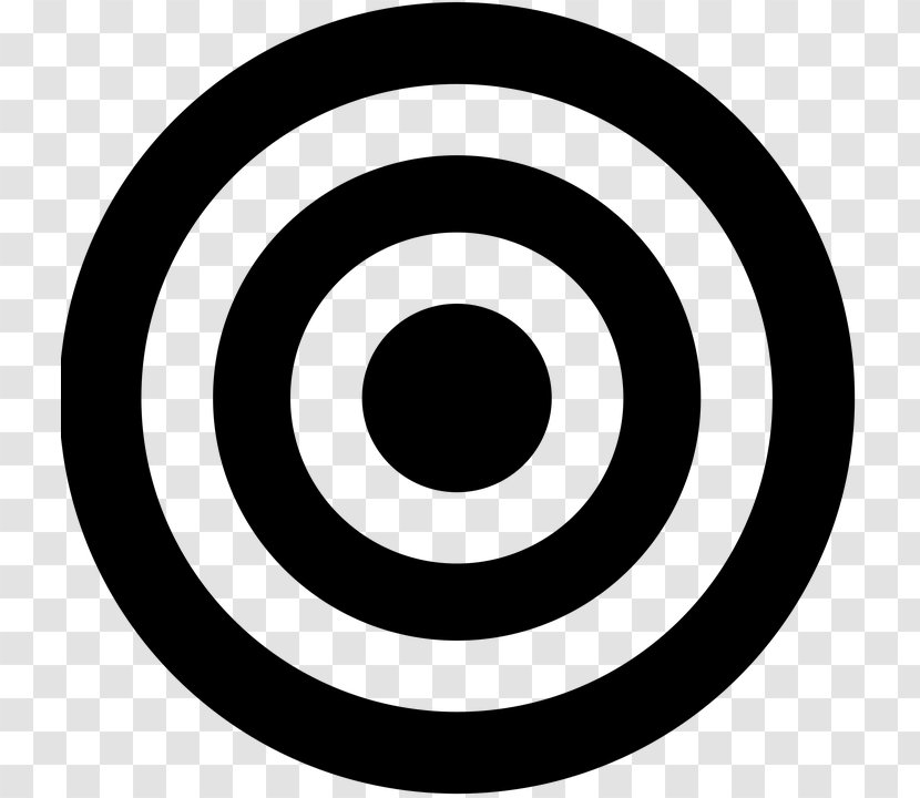 Target Corporation Market Pixabay Icon - Black And White Transparent PNG