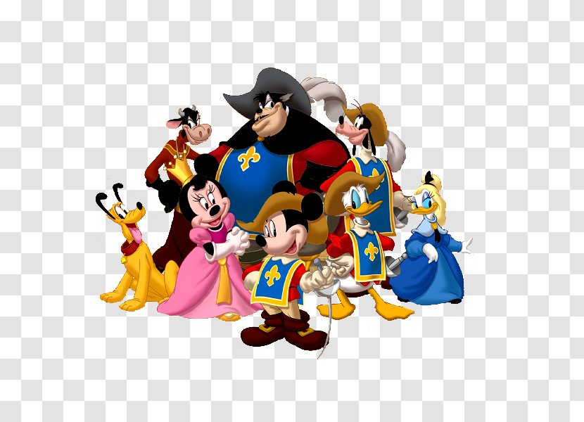 The Three Musketeers Goofy Mickey Mouse Donald Duck Minnie - Figurine - Home Page Poster Transparent PNG