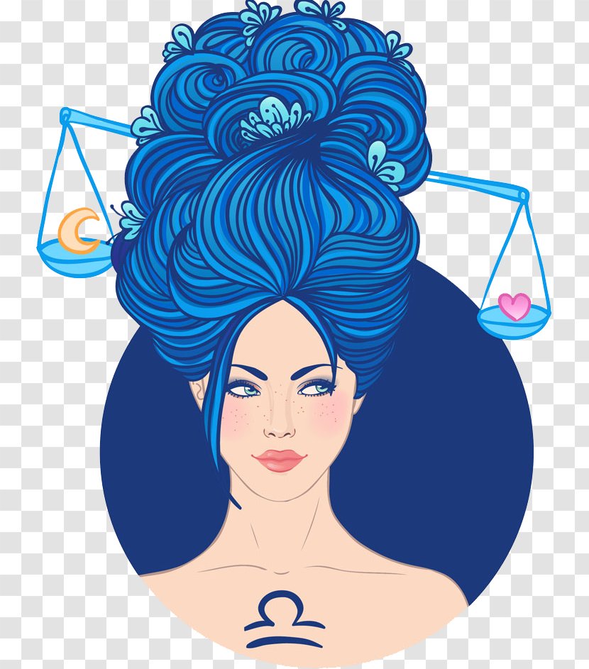 Libra Astrological Sign Horoscope Astrology Zodiac - Frame - Balance Hairstyle Transparent PNG