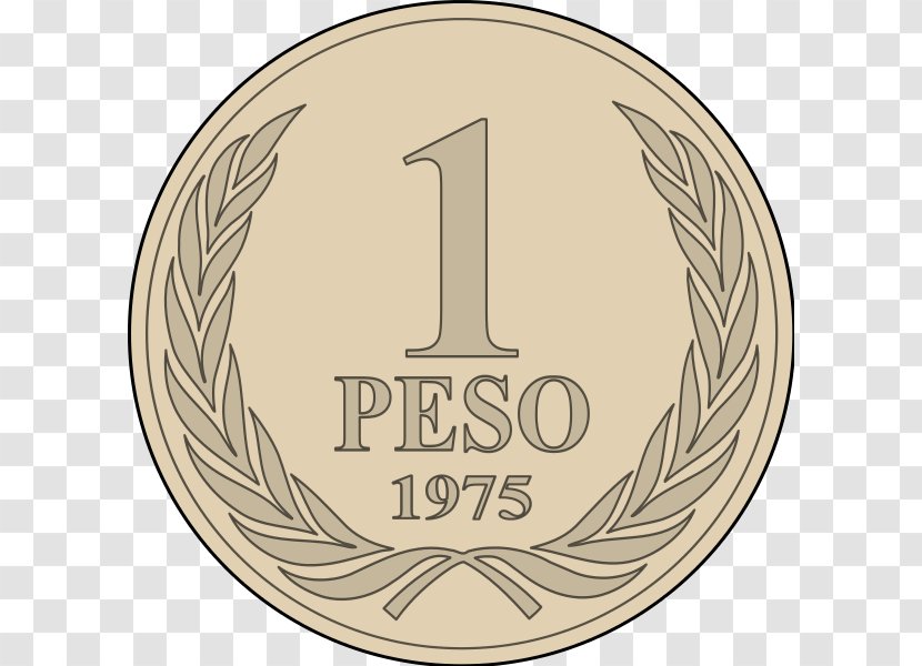 Chilean Peso Coin Currency ISO 4217 - Medal Transparent PNG