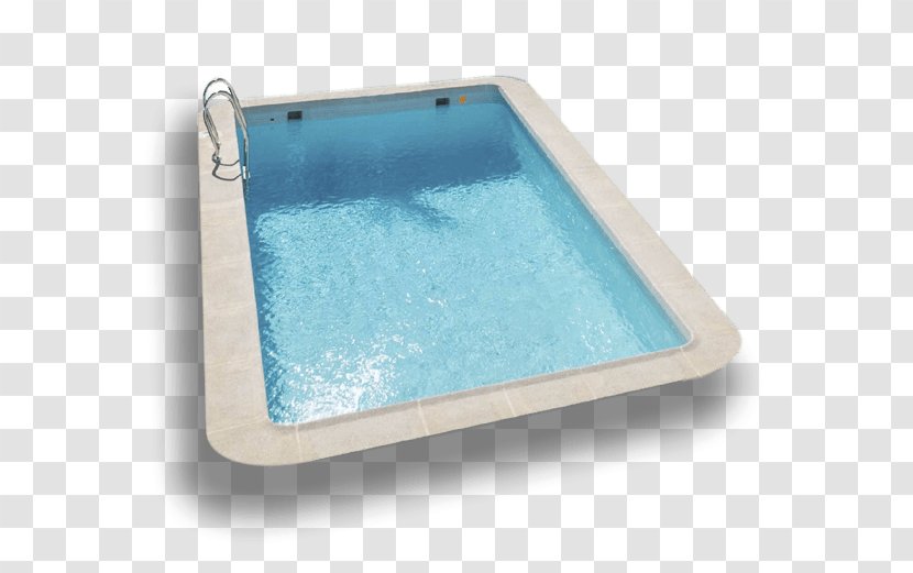 Rectangle Bathtub - Turquoise - Angle Transparent PNG